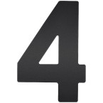 Nummer ''4'' ZWART Plat...