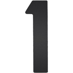 Nummer ''1'' ZWART Plat 120mm / Pce