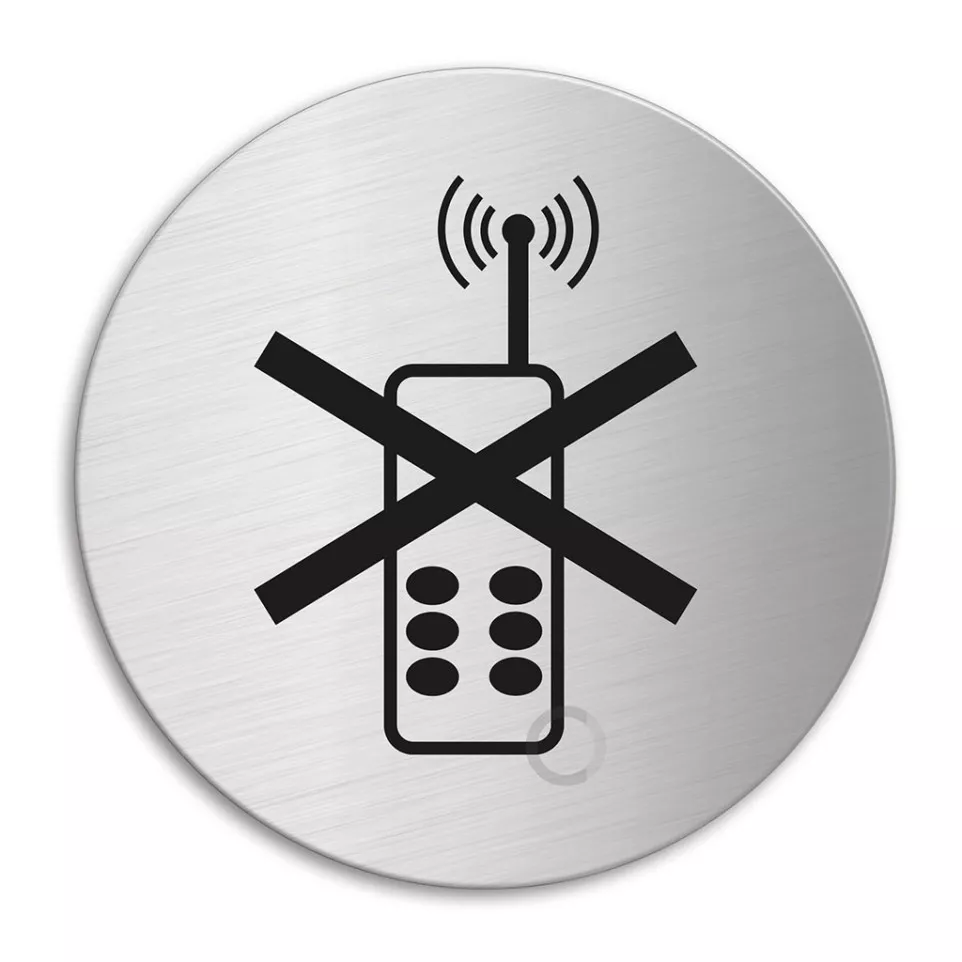 Zelfklevend pictogram "GSM verboden"...