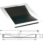 Passe-documents plat blindé PB-1000 392x292x40mm / pce