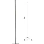 Houder voor HDD-brievenbus INOX PLUS / pce