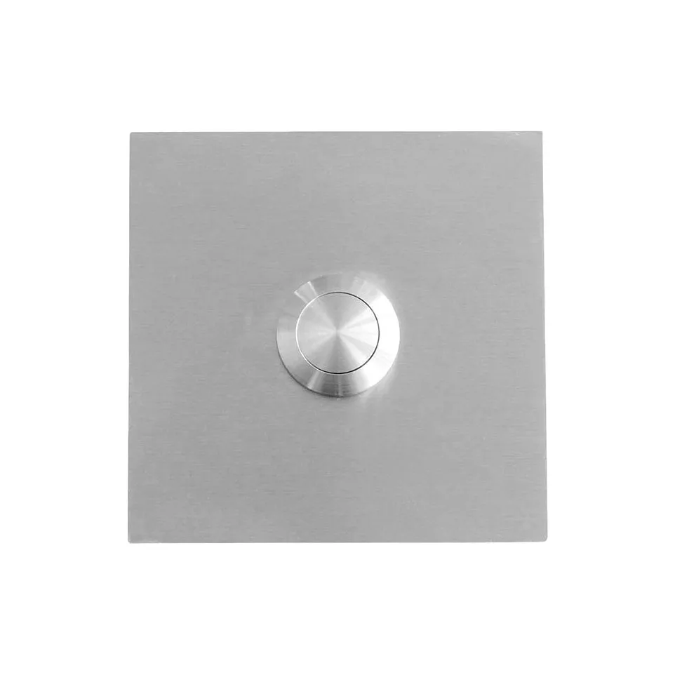 Vierkante deurbel 75x75mm roestvrij...