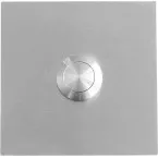 Bouton de sonnette carré 75x75mm inox / pce