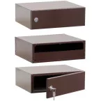 Horizontal Mailbox Receptacle Gray Aluminum (RAL 9007) Depth 280mm per piece