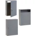 Réceptacle de boîte aux lettres gris alu (RAL 9007) profondeur 100mm / pce