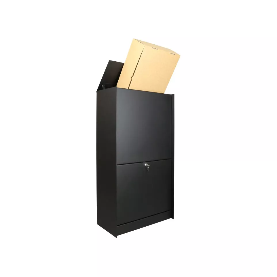 Matte Black Textured Medium Parcel...