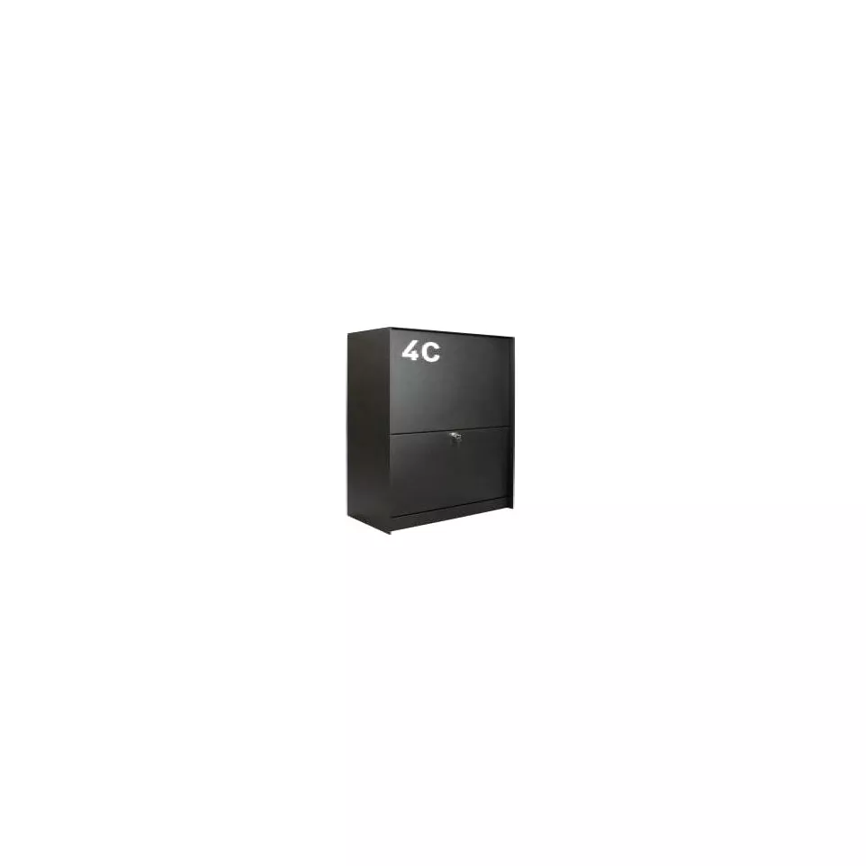 Matte Black Textured Medium Parcel...
