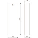 Fenix Top Medium pakketbrievenbus zwart mat met structuur / pce