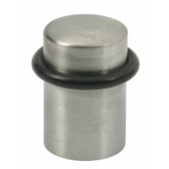 Arrêt de porte pour sol Ø28 H=45mm laiton chromé / pce