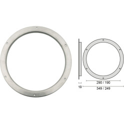 Hublot inox de base Ø290mm / pce