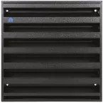 Grille murale Renson 431 Ral 9005 165x165mm / pce