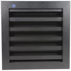 Renson Wall Grille 411 RAL 9005 Structured 200x200mm per piece