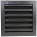 Renson Wall Grille 411 RAL 9005 Structured 200x200mm per piece