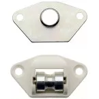 White Horizontal Mini Cord Guide with Plate / pc