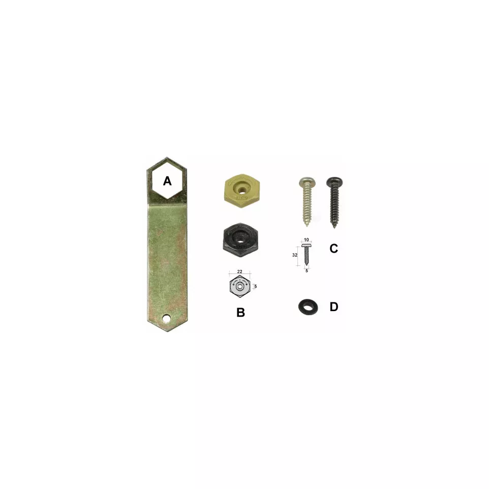 Came de réglage pour pentures HGD PVC...