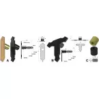 Pivot Stop for 1 and 2 Leaf HGD Black Coated Plastic Shutters per Piece