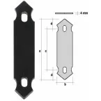 Counter Plate for T Hinges HGD / pc