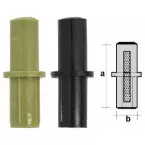 HGD Black Tamper-Proof Plastic Axles per piece