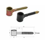 HGD Zinc-Plated Screw Hinges / pce