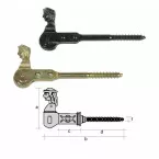 Arrêts tête de bergère HGD PVC noir 72 x 108mm / pce