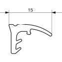 Black Top Gasket for Opening Rail GU934/937 P742 (per 100 m) / 100m