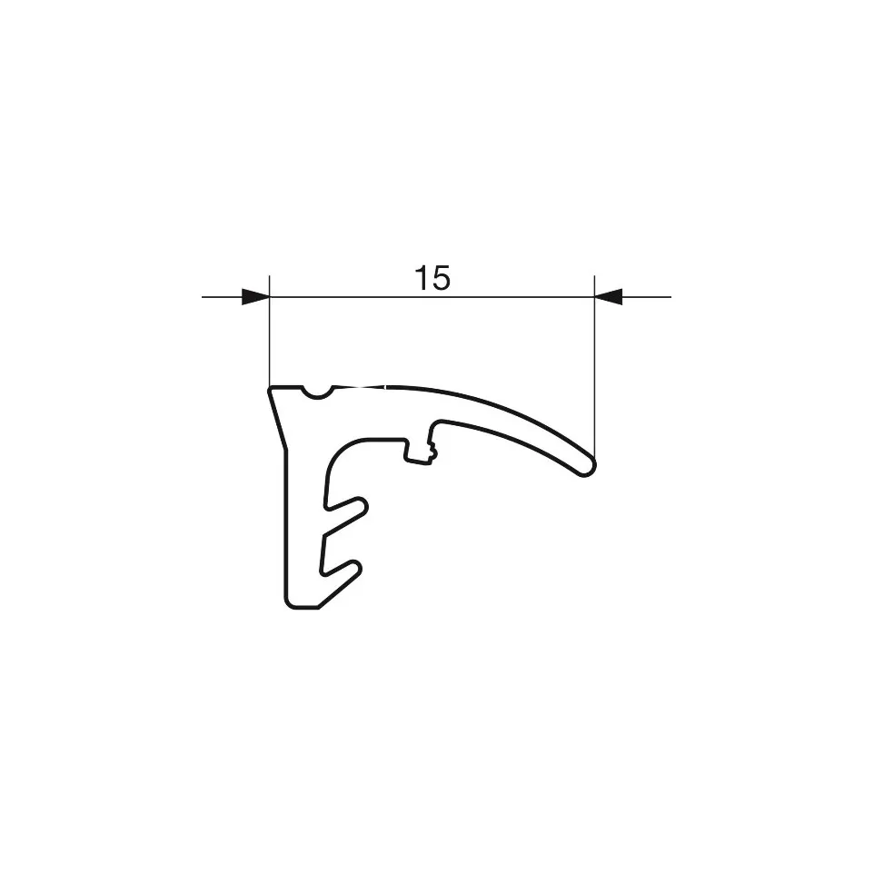 Black Top Gasket for Opening Rail...