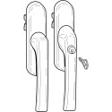 Roto 26S aluminium greepvork / pce