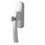 Poignée de châssis à fourche 26mm et cylindre Rotoline R07.2 laqué blanc 9016 / pce