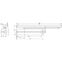Assa Abloy DC340 NL 1-4 deurdranger zonder arm zilver / pce