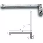 Stainless Steel Rebate Door Coordinator Tonic Line per piece