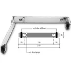 Nickel-Plated Steel Arm Lock Selector with Rollers per piece