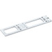 Plaque de montage corps Geze pour TS 4000-5000 argent / pce