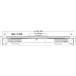 Geze ISM Selector Bar 1300-2800mm Silver for Hinge Side Installation per piece
