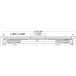 Geze ISM Selector Bar 1300-2800mm Silver for Hinge Side Installation per piece
