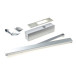 Deurdranger Geze TS 3000 V Set met glijrail en montageplaat zilver / pce
