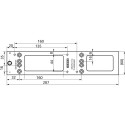 Plaque de montage corps Geze pour TS 4000 E-5000 E argent / pce