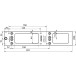 Plaque de montage corps Geze pour TS 4000 E-5000 E argent / pce