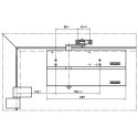 GEZE TS 4000 Tandem Overhead Door Closer with Arm Silver / pc