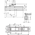GEZE TS 4000 Overhead Door Closer Without Arm Silver / pc