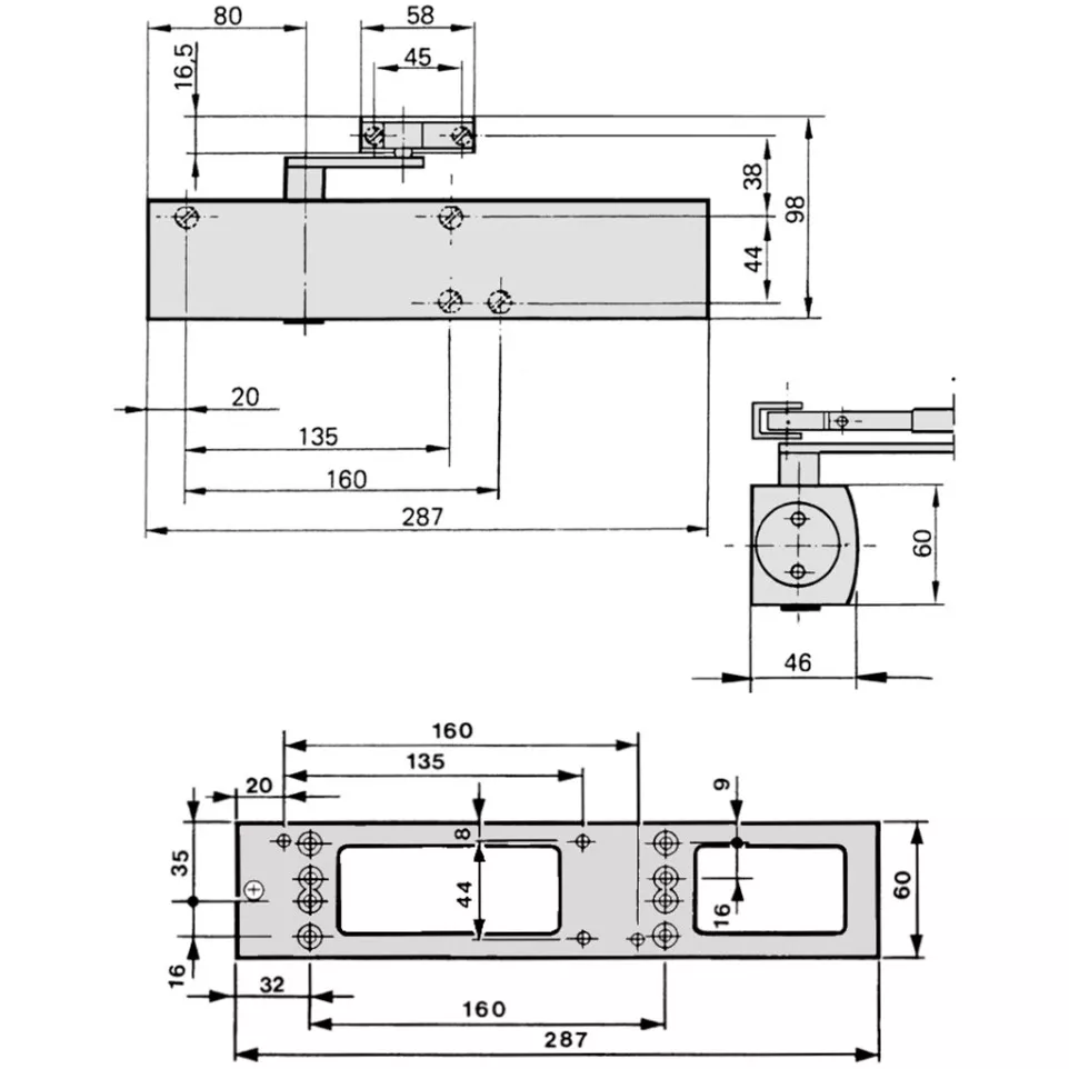 GEZE TS 4000 Overhead Door Closer...