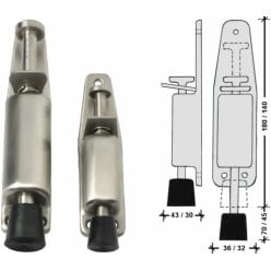 Stainless Steel Door Stop 140mm / piece