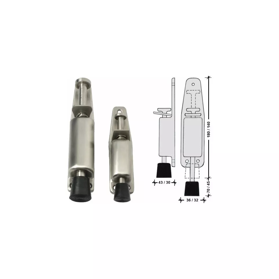 Stainless Steel Door Stop 140mm / piece