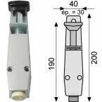Fridavo 200mm Silver Door Stopper / pc