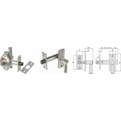 Aluminium cilinderslot 25mm ingang / pce