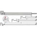 Verrou Fapim Atlas 250x16x18 anodisé argent / pce