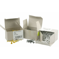 Vis colorées pour paumelles Argenta blanc Ø4x25mm / 200pce