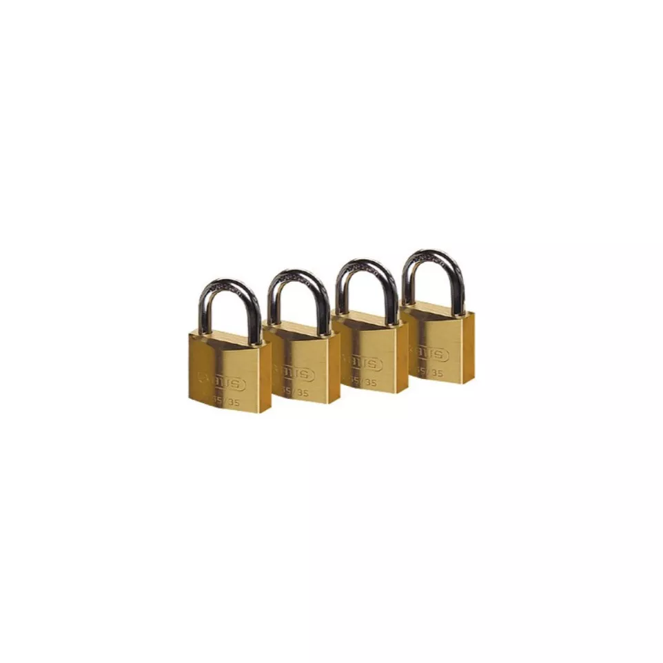 4 cadenas en laiton 40mm à mêmes clés...