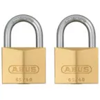 2 Brass Padlocks 40mm Keyed Alike per piece