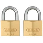 2 Brass Padlocks 40mm Keyed...