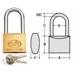 Amig hangslot in messing...